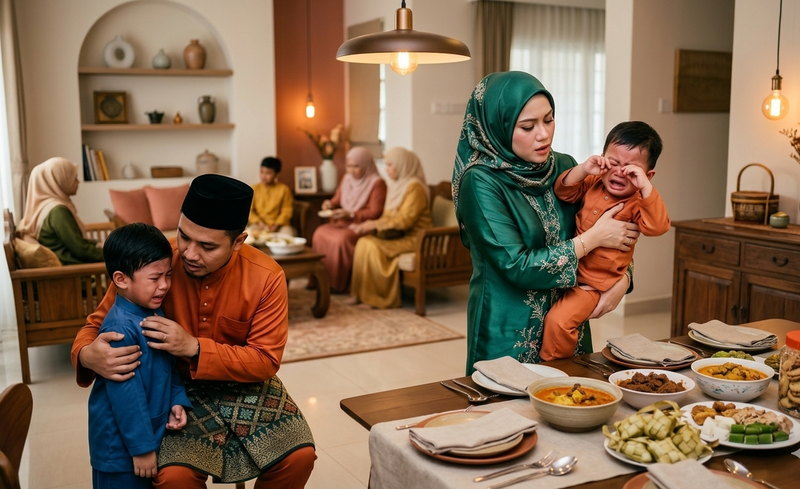 Anak Tantrum Masa Raya? Ini 5 Cara Elak Mood Beraya Rosak