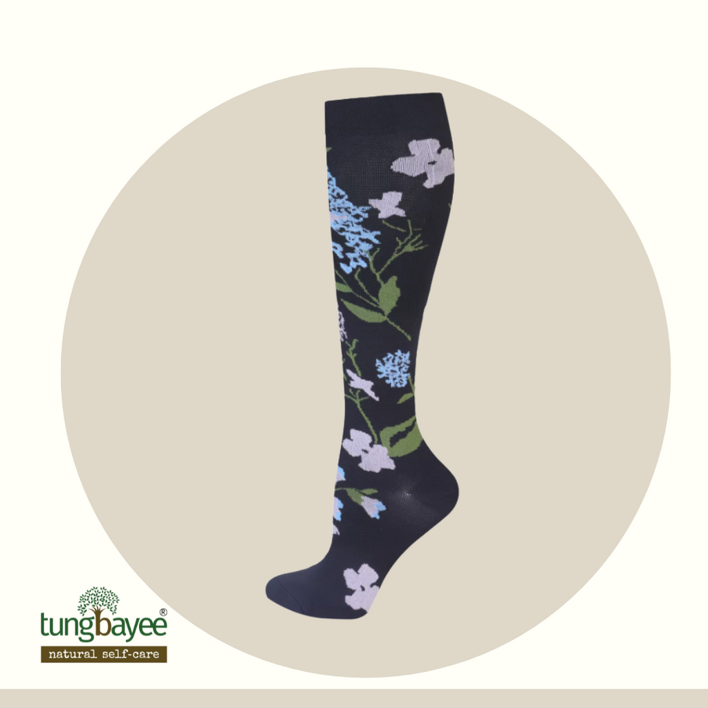 Stokin Kompres Berpantang Tungbayee | Reda Bengkak, Lancar Darah, Untuk Ibu Bersalin &amp; Travel