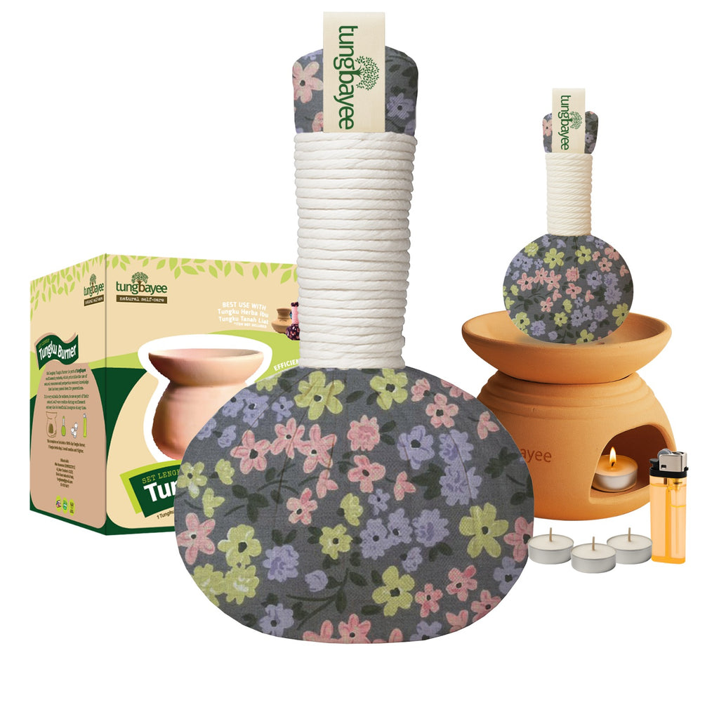Set Tuam Baby &amp; Tungku Herba Ibu Lengkap | Tungku Bayi Moden + Burner + Minyak Baby + Lilin