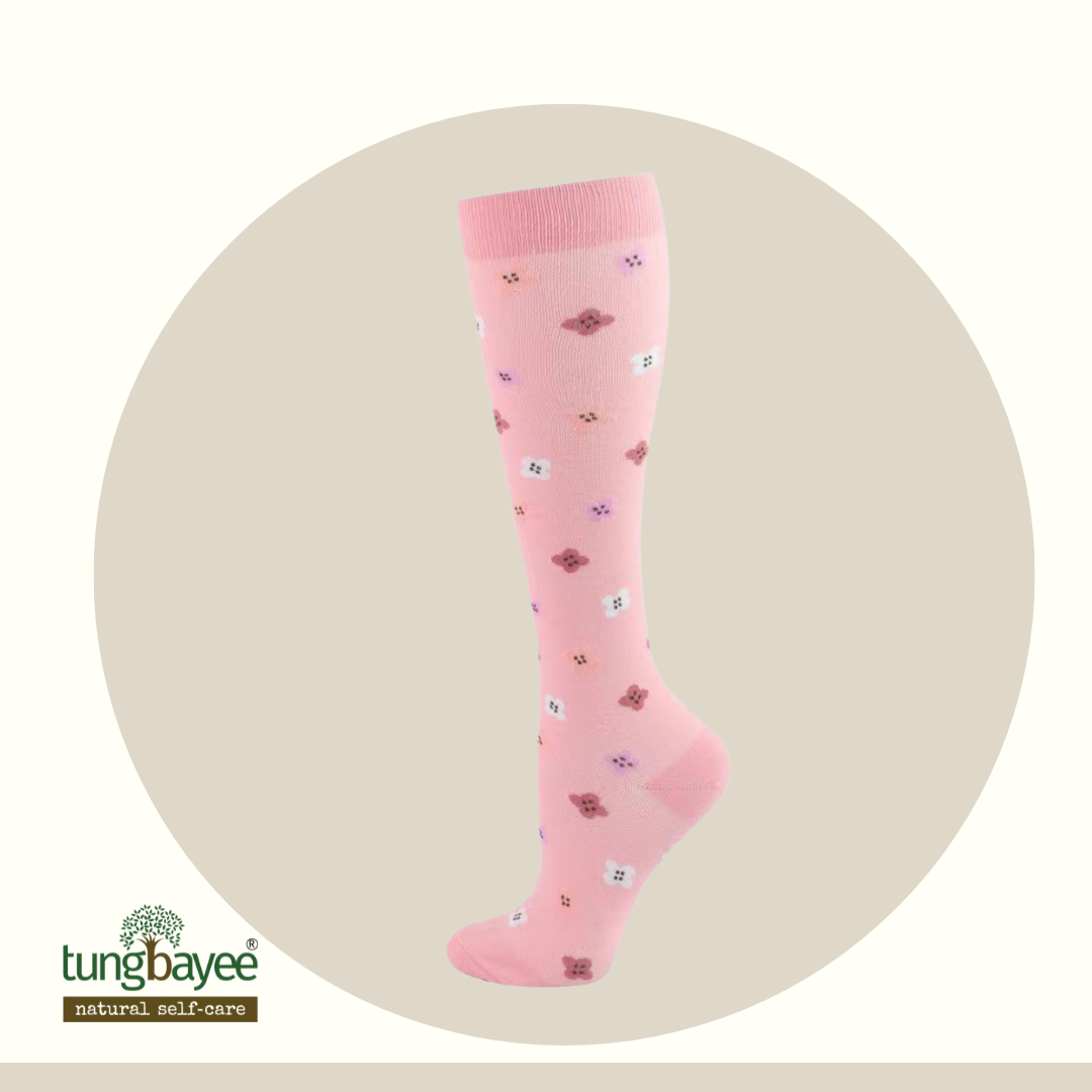 Stokin Kompres Berpantang Tungbayee | Reda Bengkak, Lancar Darah, Untuk Ibu Bersalin & Travel