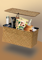 Gift Set Hadiah Eksklisif - Rotan Bakul Premium + Ribbon