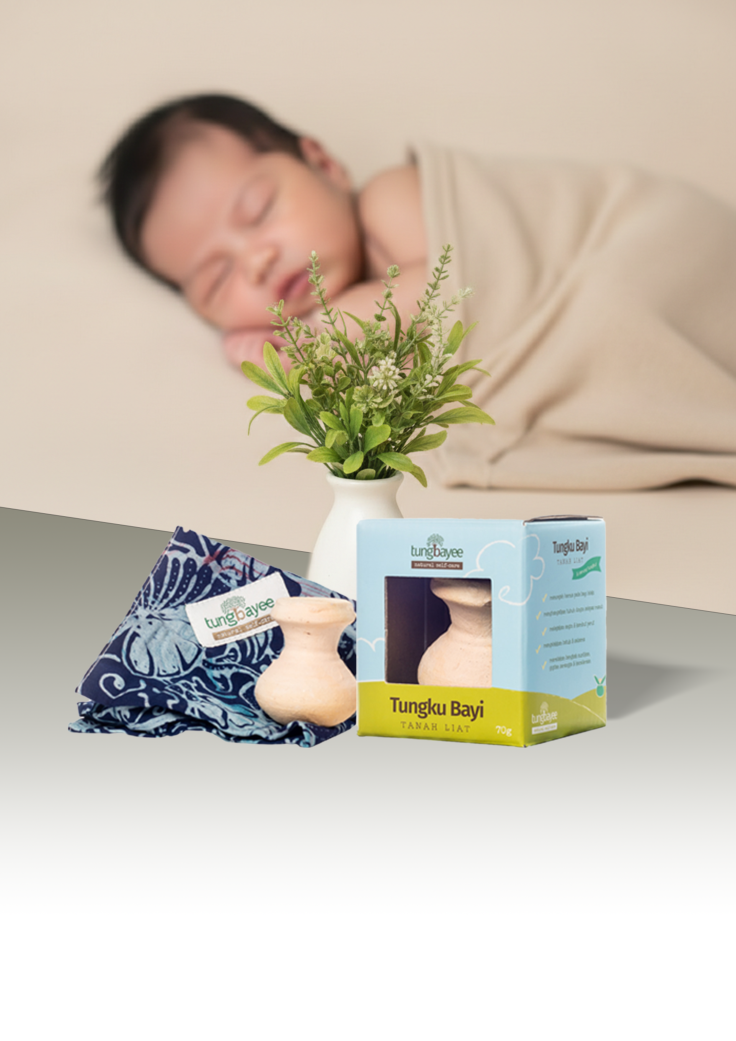 Tungku Tanah Liat Bayi 100gm