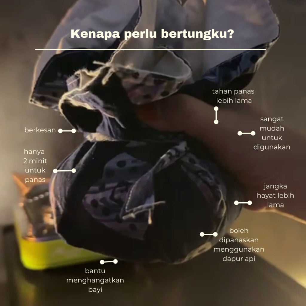 Tungku Tanah Liat Bayi 100gm