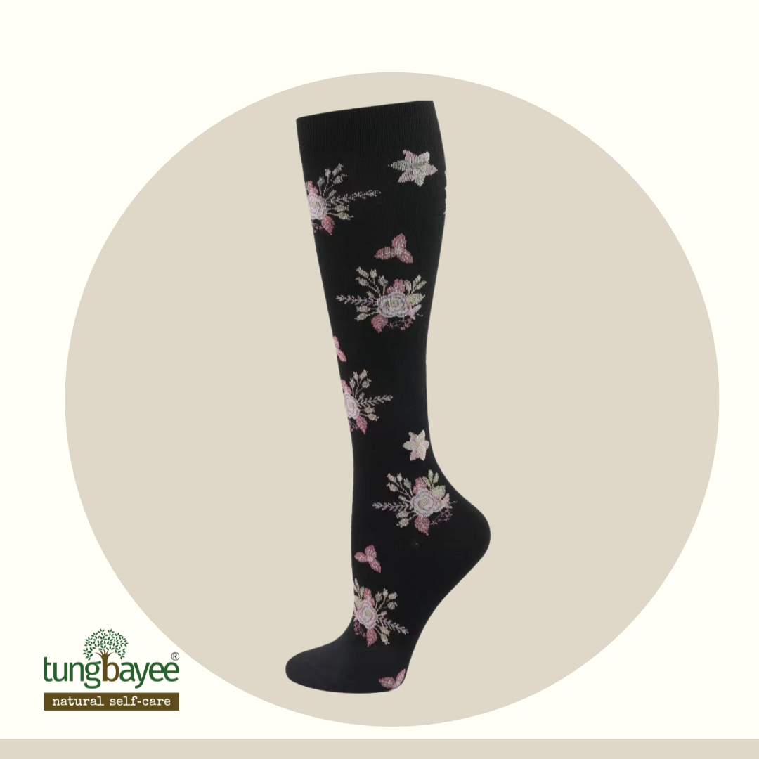 Stokin Kompres Berpantang Tungbayee | Reda Bengkak, Lancar Darah, Untuk Ibu Bersalin & Travel