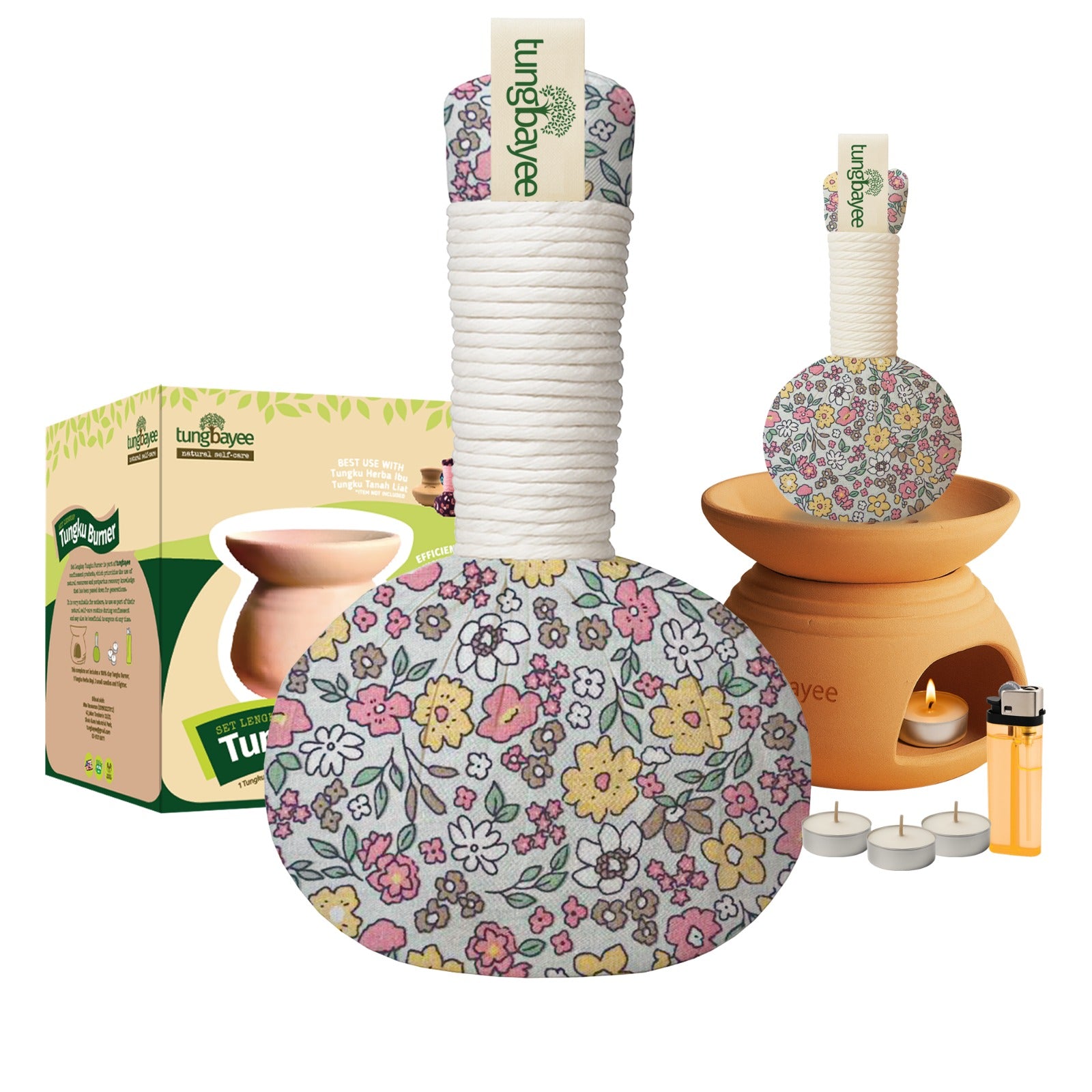 Set Tuam Baby &amp; Tungku Herba Ibu Lengkap | Tungku Bayi Moden + Burner + Minyak Baby + Lilin