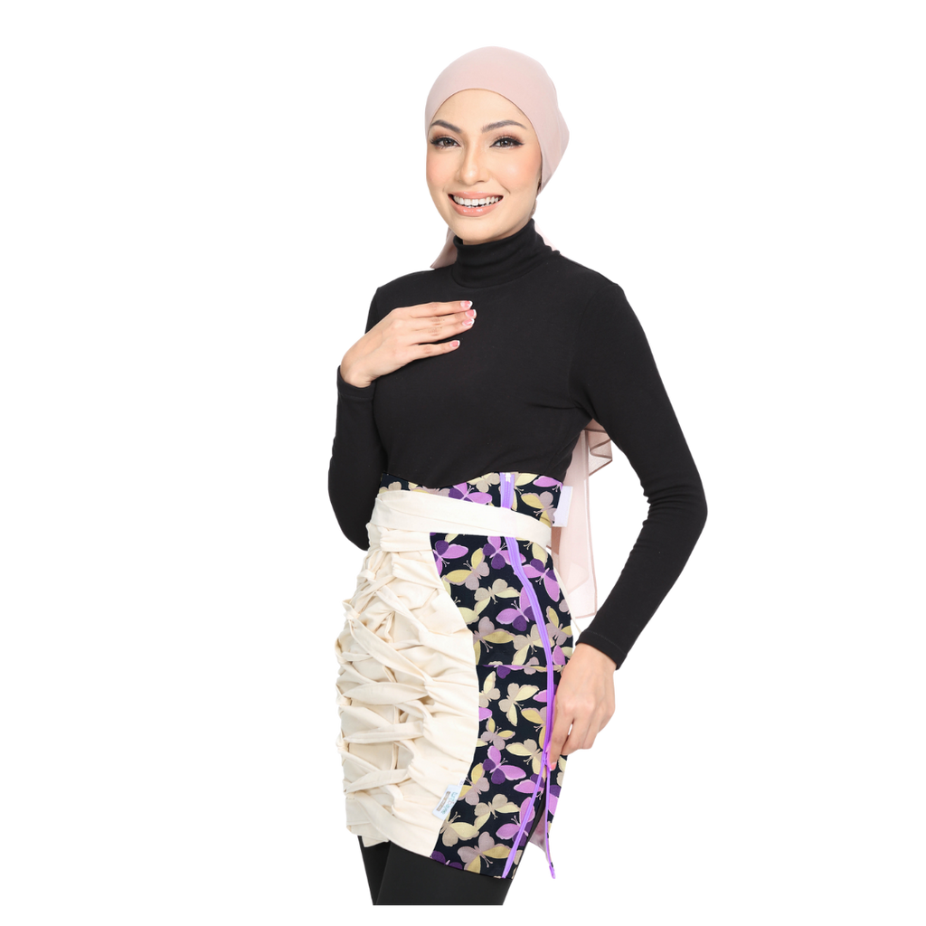 Bengkung Sri Kandi Berzip Dengan Pelekat Di Pinggang Labuh 20"