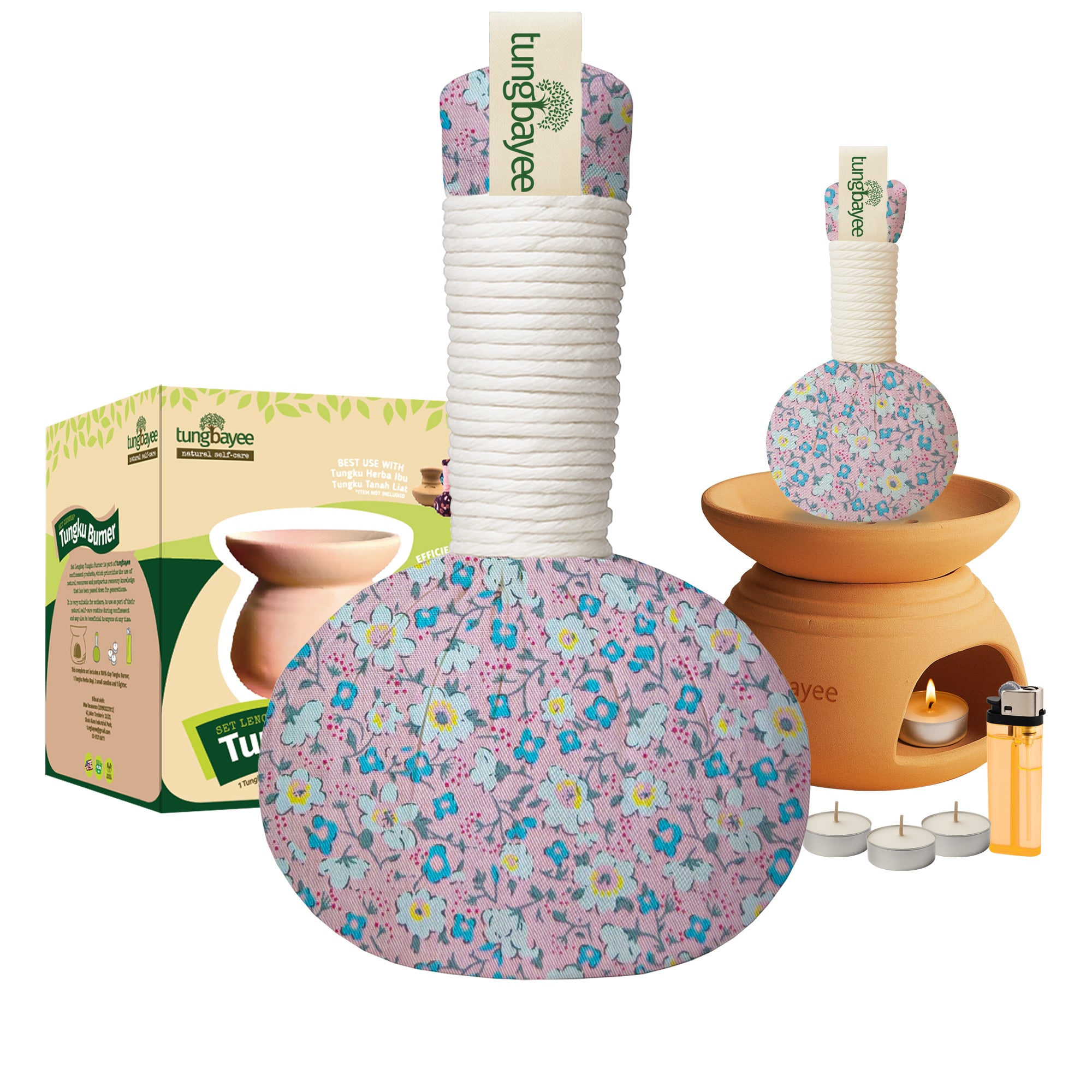 Set Tuam Baby &amp; Tungku Herba Ibu Lengkap | Tungku Bayi Moden + Burner + Minyak Baby + Lilin