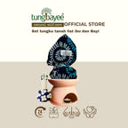 Set Pemanas Tungku Burner Bayi dan Ibu Tanah Liat [Free Candles]