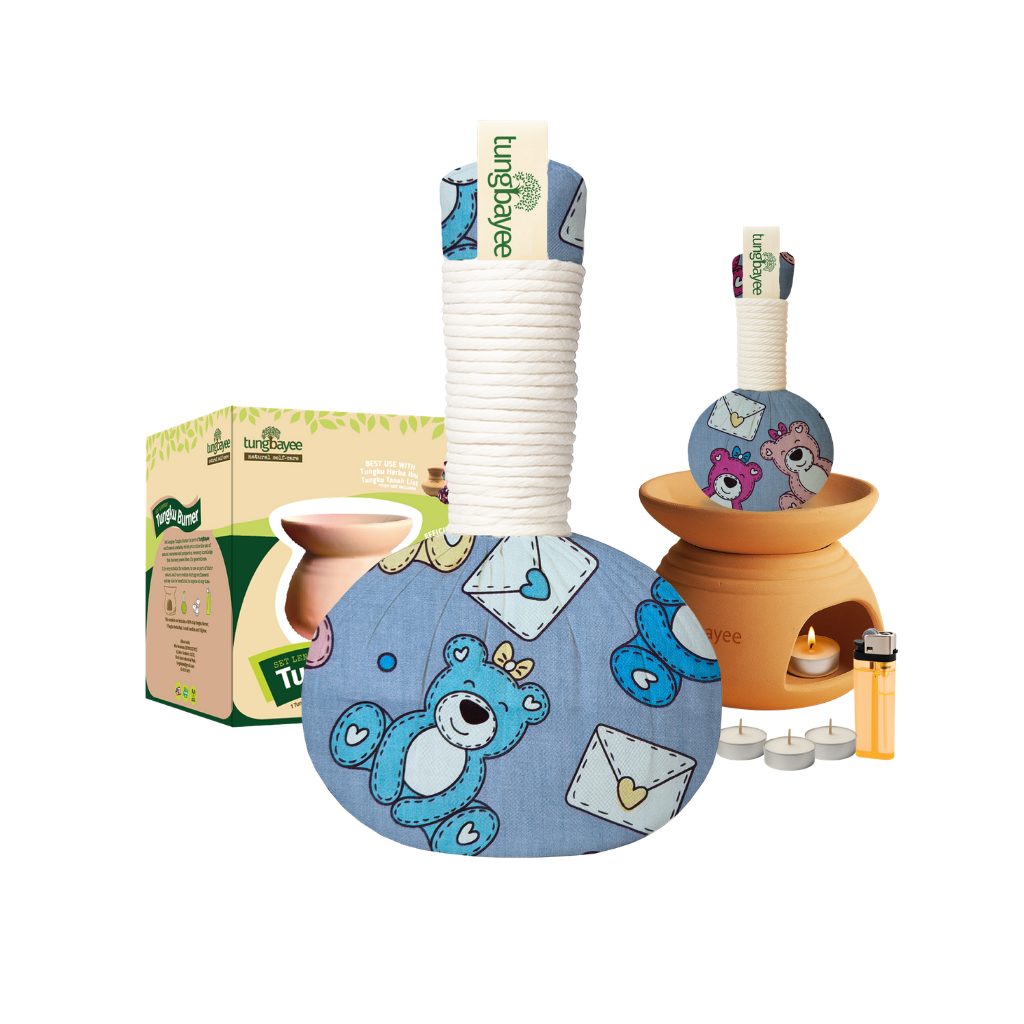 Set Tuam Baby &amp; Tungku Herba Ibu Lengkap | Tungku Bayi Moden + Burner + Minyak Baby + Lilin