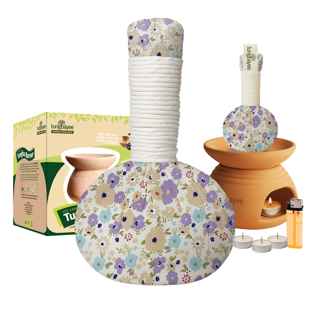 Set Tuam Baby &amp; Tungku Herba Ibu Lengkap | Tungku Bayi Moden + Burner + Minyak Baby + Lilin