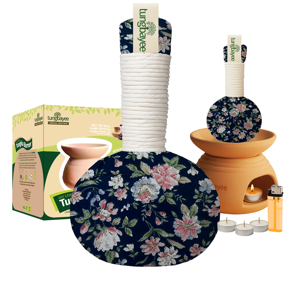 Set Tuam Baby &amp; Tungku Herba Ibu Lengkap | Tungku Bayi Moden + Burner + Minyak Baby + Lilin