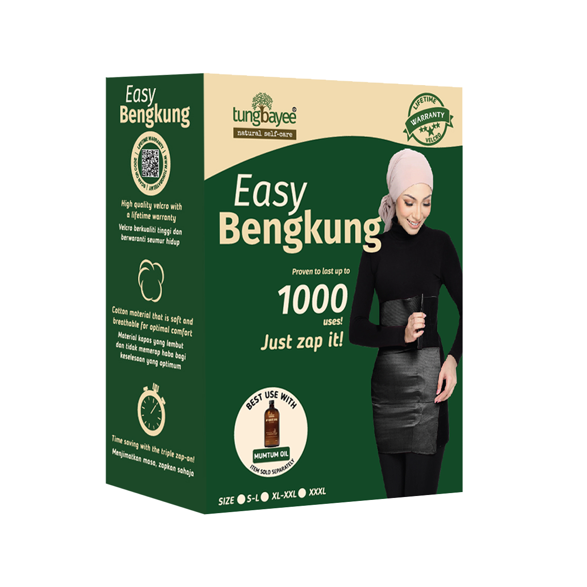 Easy Bengkung Moden - Black