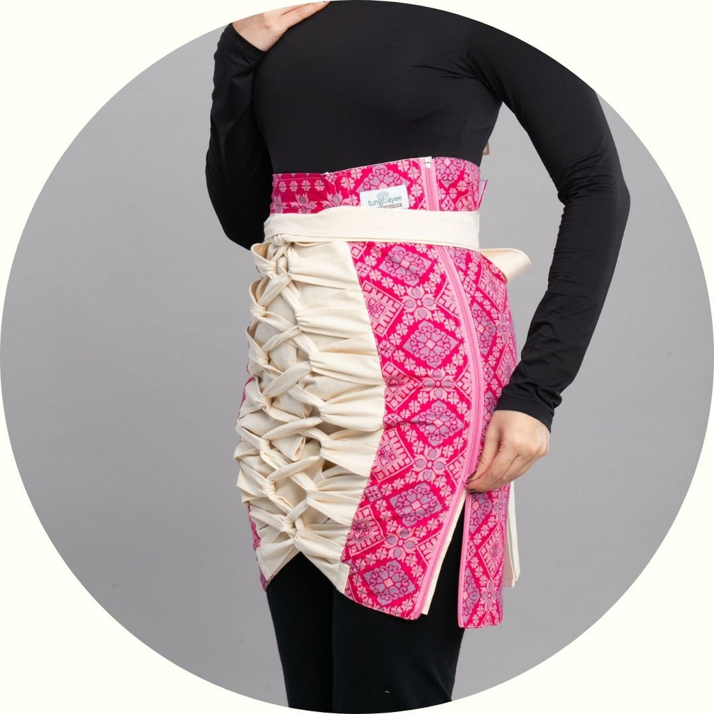 Bengkung Sri Kandi Berzip Dengan Pelekat Di Pinggang Labuh 20"