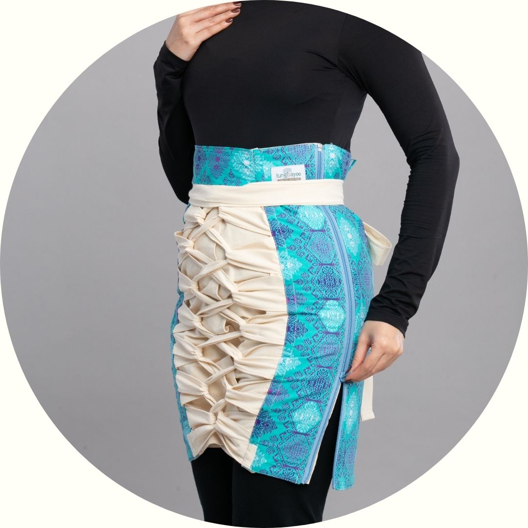 Bengkung Sri Kandi Berzip Dengan Pelekat Di Pinggang Labuh 20"