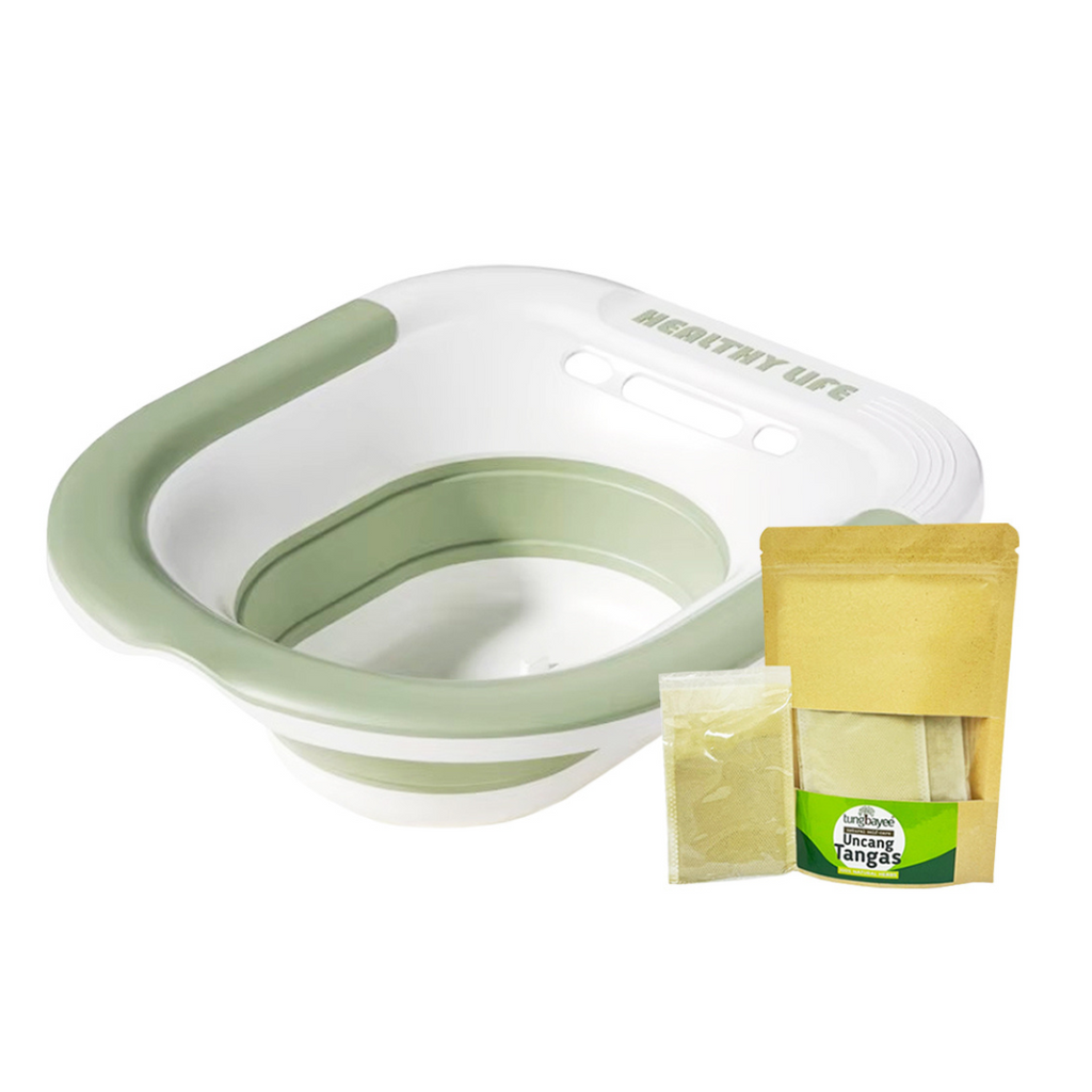 Set Besen Sitz Bath dan Uncang Tangas Tungbayee (5 pack / 25g)