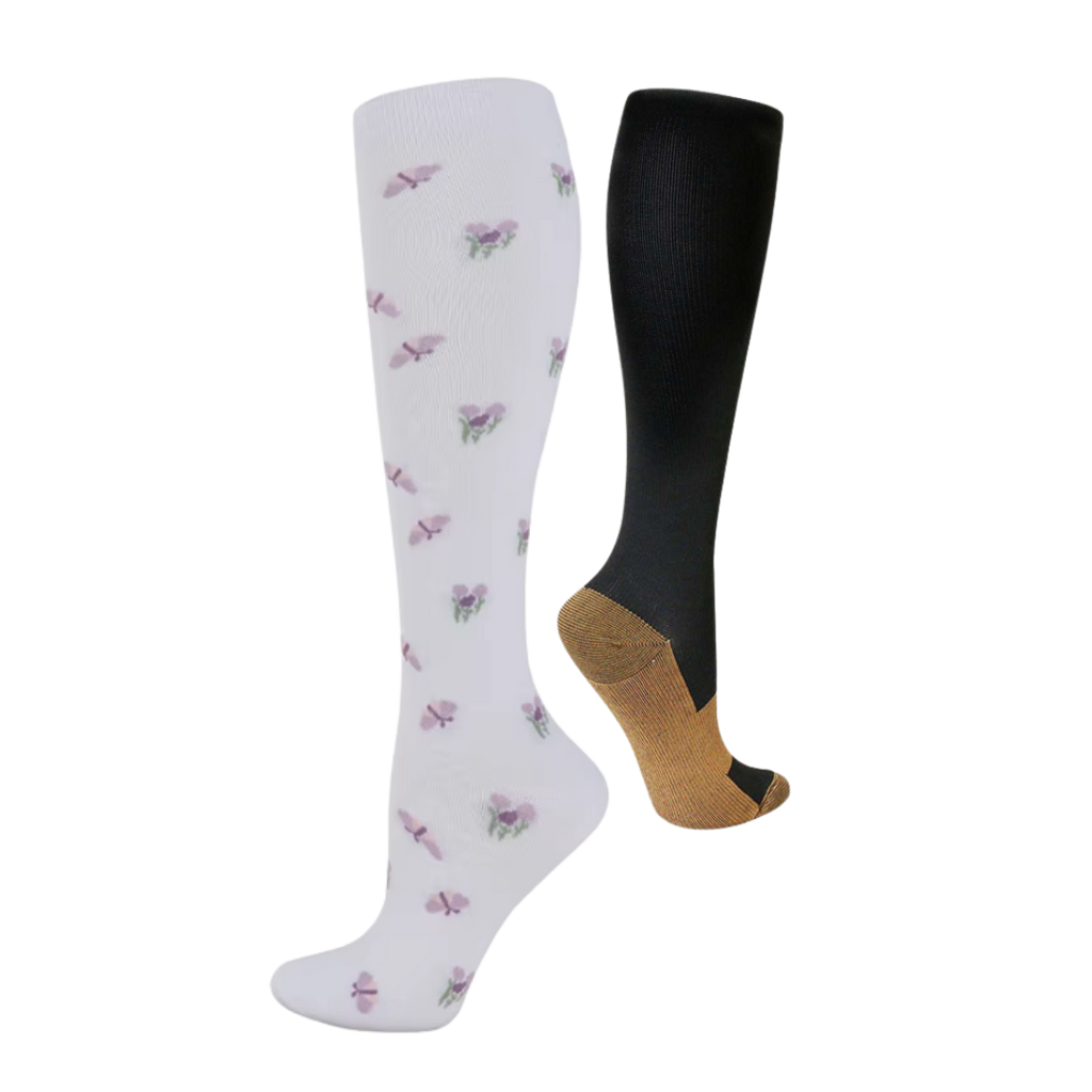 Stokin Kompres Berpantang Tungbayee | Reda Bengkak, Lancar Darah, Untuk Ibu Bersalin &amp; Travel